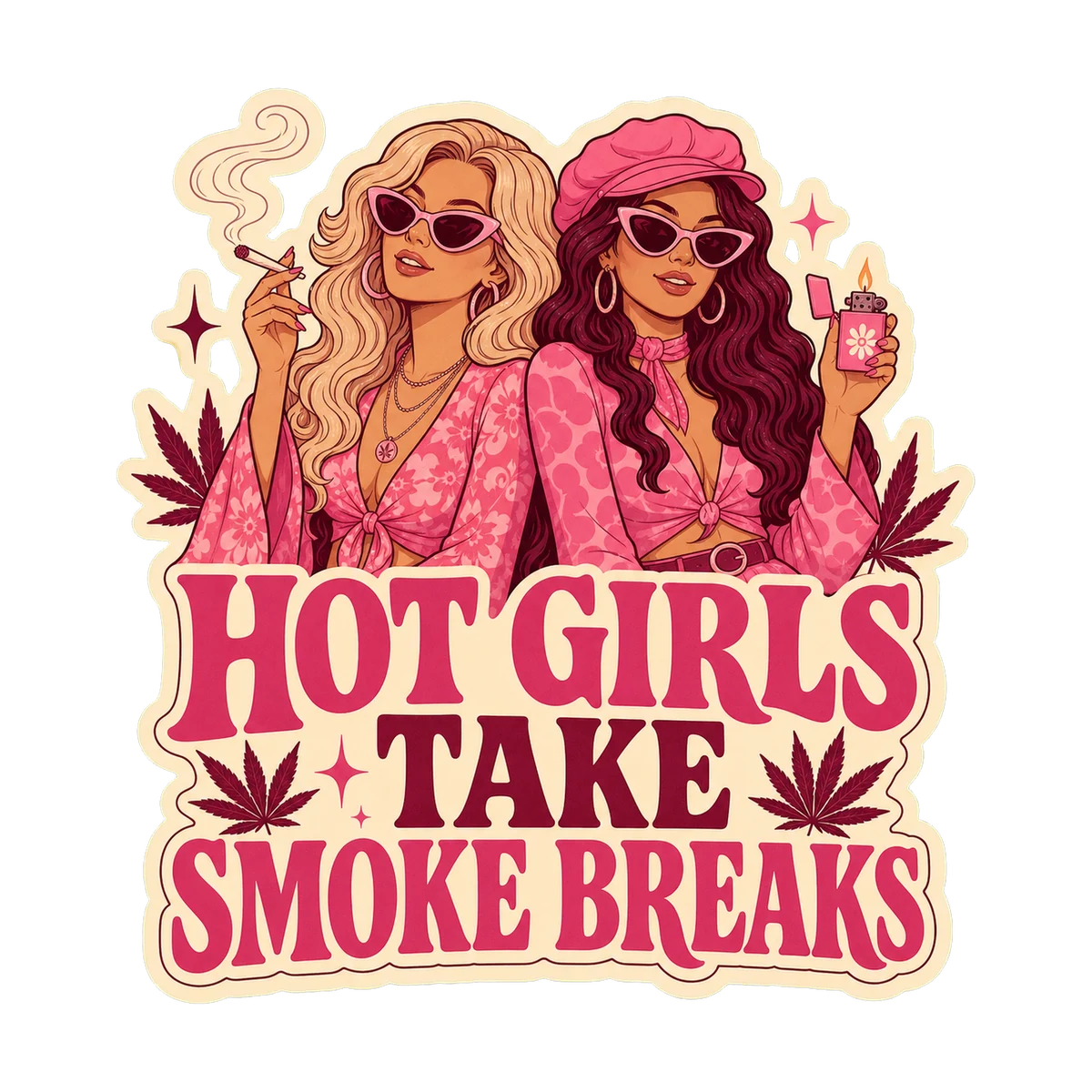 Hot Girls Take Smoke Breaks artwork