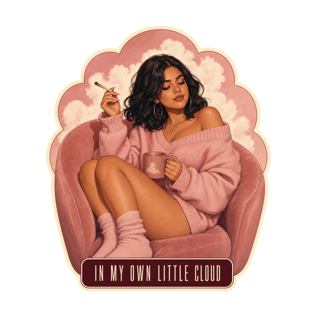 In My Own Little Cloud — Soft Haze Society cannabis artwork
