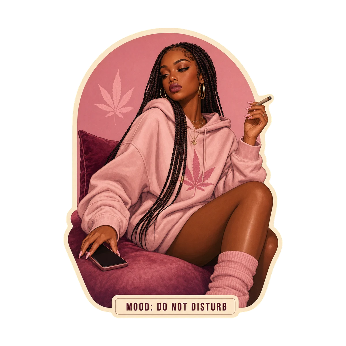 Mood: Do Not Disturb — Soft Haze Society cannabis artwork