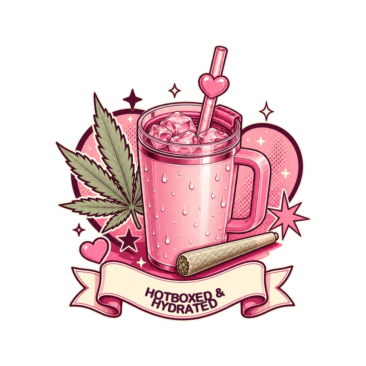Hotboxed & Hydrated — The Sesh Kit cannabis artwork